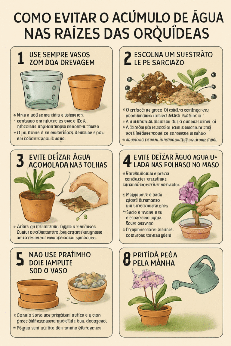 Como Evitar o Acúmulo de Água nas Raízes das Orquídeas