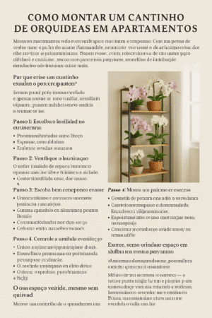 Como Montar um Cantinho de Orquídeas em Apartamentos