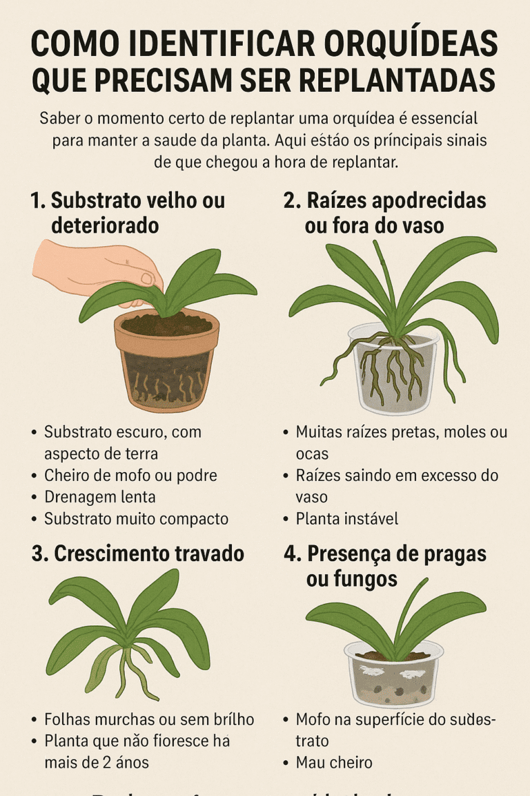 Como Identificar Orquídeas Que Precisam Ser Replantadas