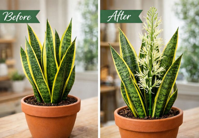 Como fazer uma planta cobra florescer