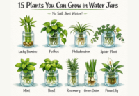 16 plantas que você pode cultivar em potes de água