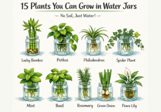 16 plantas que você pode cultivar em potes de água